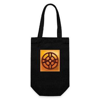 celtic cross - Gift Bag for Bottles - black - Front