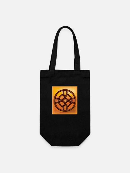 celtic cross - Gift Bag for Bottles - black