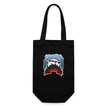 Tazz parle | Reigh Otters Noël Merch - Sac à bouteille - noir - Devant