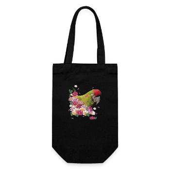 Red-fronted Macaw - Gift Bag for Bottles - black - Front