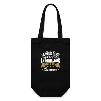Le meilleur beau papa du monde - Sac à bouteille - noir - Devant