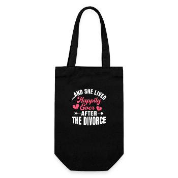 ... And She Lived Happily Ever After The Divorce Ex - Gift Bag for Bottles - black - Front