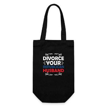 Divorce Your Republican Husband Divorcee Ex-Wife W - Gift Bag for Bottles - black - Front