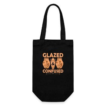 Céramique émaillée et confuse Artiste Poterie - Sac à bouteille - noir - Devant