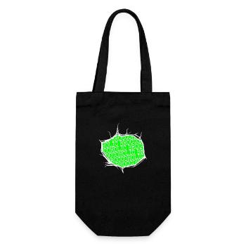 anniversaire cadeau idée humour végétalien droits des animaux - Sac à bouteille - noir - Devant