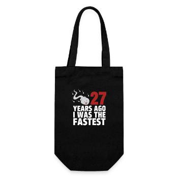 Il y a 27 ans, j’étais le plus rapide - Sac à bouteille - noir - Devant