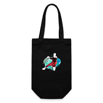 Handball Handball Player Handball Player Splash Bunt - Gift Bag for Bottles - black - Front