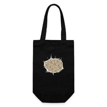 food birthday present funny quote - Gift Bag for Bottles - black - Front