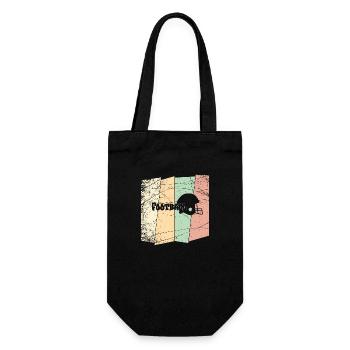 American Football Fan Shirt - Game Day Vintage - Gift Bag for Bottles - black - Front