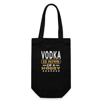 LA VODKA EST UNE SORTE DE PASSE-TEMPS - Sac à bouteille - noir - Devant