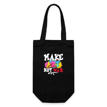 Make Art Not War Education Professeur d’art - Sac à bouteille - noir - Devant