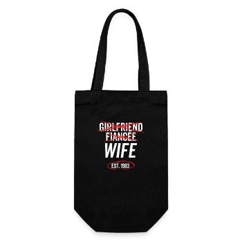 Girlfriend Fiancée Wife Est 1983 - Gift Bag for Bottles - black - Front