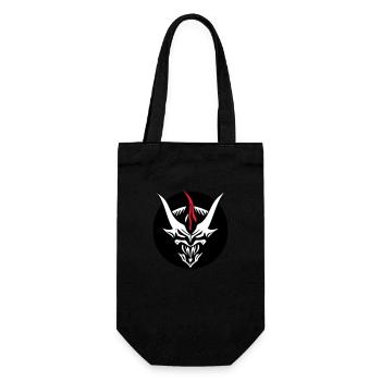 Demonic Monster (3rd horn customizable) - Gift Bag for Bottles - black - Front