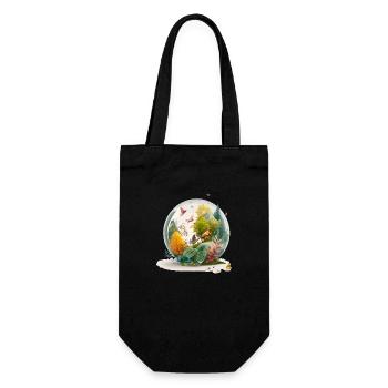 The miniature drill - Gift Bag for Bottles - black - Front