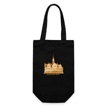 Freital Castle Burgk Saxony Dresden - Gift Bag for Bottles - black - Front
