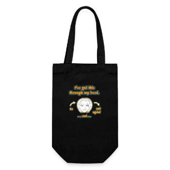 witziges Nicht-Nachdenken-Design / lustige Sprüche - Geschenkbeutel für Flaschen - Schwarz - Vorne