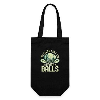 The Older I Get The Harder It Is To Find My Balls - Gift Bag for Bottles - black - Front