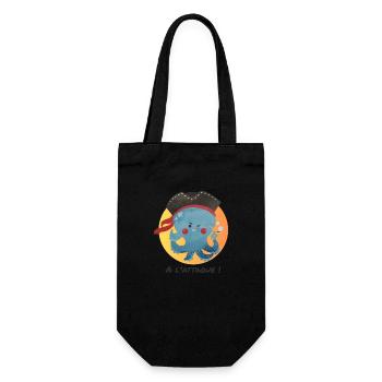 Pieuvre pirate, à l'attaque ! - Sac à bouteille - noir - Devant