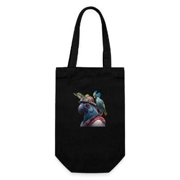 Parrot Head Gift - Gift Bag for Bottles - black - Front