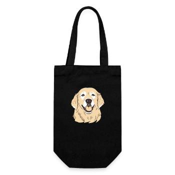 Golden Retrievers - Gift Bag for Bottles - black - Front