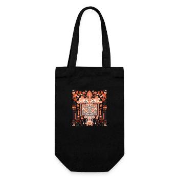 Motif Inca - Sac à bouteille - noir - Devant