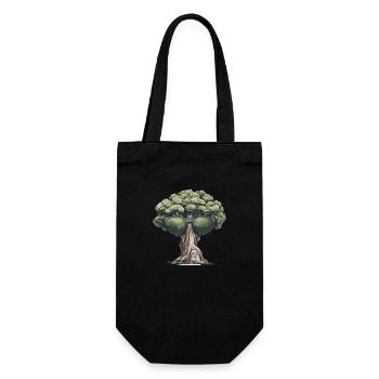 Baum mit Sonnenbrille - Geschenkbeutel für Flaschen - Schwarz - Vorne
