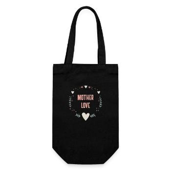 Mother's Day Mother Love Thank You Children Gift - Gift Bag for Bottles - black - Front