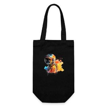 Aquarelles de portrait d’astronaute - Sac à bouteille - noir - Devant