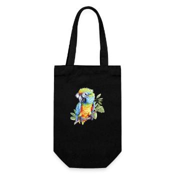 Jackoo le perroquet - Sac à bouteille - noir - Devant