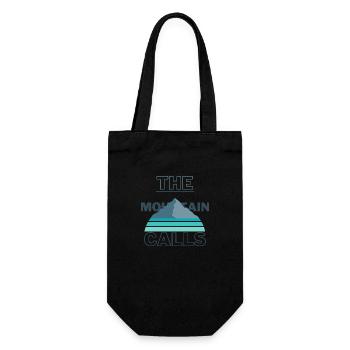 The Mountain Calls - Geschenkbeutel für Flaschen - Schwarz - Vorne
