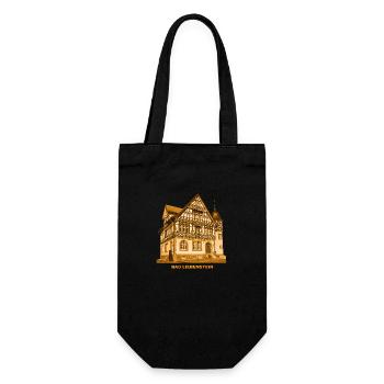 Bad Liebenstein Post Office Heilbad Thüringen - Gift Bag for Bottles - black - Front