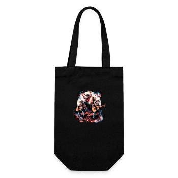 Chanteur de guitare de musique country Western USA Vintage - Sac à bouteille - noir - Devant