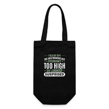 Femme Mari Chemise drôle - Sac à bouteille - noir - Devant