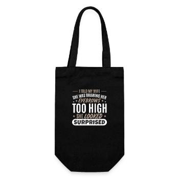 Femme Mari Blague Hommes Drôle - Sac à bouteille - noir - Devant
