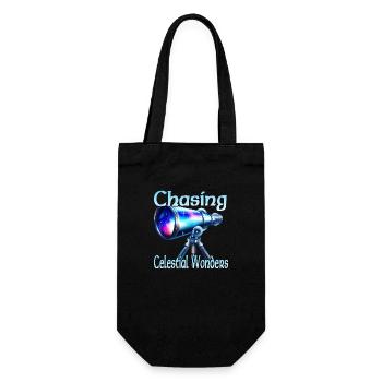 Chasing Celestial Wonders - Gift Bag for Bottles - black - Front