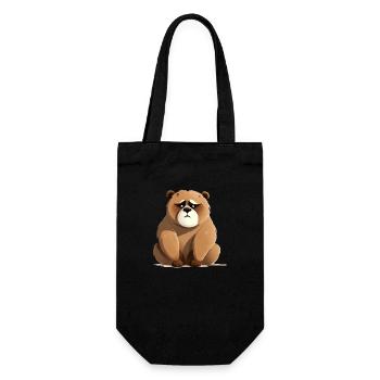 Bibi l'ours grognon - Sac à bouteille - noir - Devant