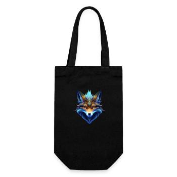 Fuchs - Geschenkbeutel für Flaschen - Schwarz - Vorne