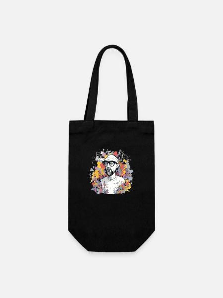 Markieren Sie den Maler - Geschenkbeutel für Flaschen - Schwarz