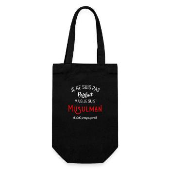 Pas parfait mais musulman - Sac à bouteille - noir - Devant