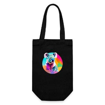 Koala - Geschenkbeutel für Flaschen - Schwarz - Vorne