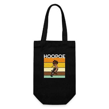 Hoopoe Ornithologist Bird Watching Forest - Gift Bag for Bottles - black - Front