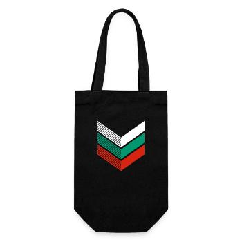 Bulgarien Flagge Bulgarische Fahne Goldstrand - Geschenkbeutel für Flaschen - Schwarz - Vorne