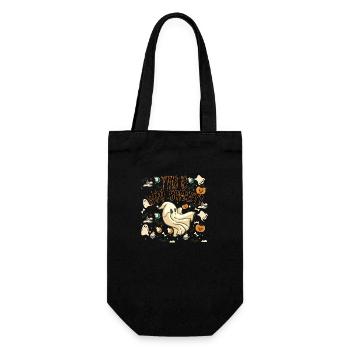 Halloween this it boo sheet - Sac à bouteille - noir - Devant