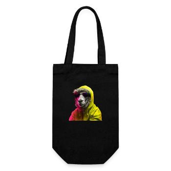 Mouton avec lunettes de soleil coloré mouton cool animal forestier - Sac à bouteille - noir - Devant