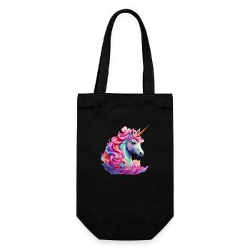 Unicorn, Colorful, Horse, Gift, Pony, Girl - Gift Bag for Bottles - black - Front