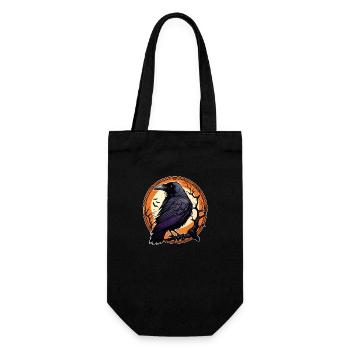 Halloween or Hard Rock - Raven - Gift Bag for Bottles - black - Front