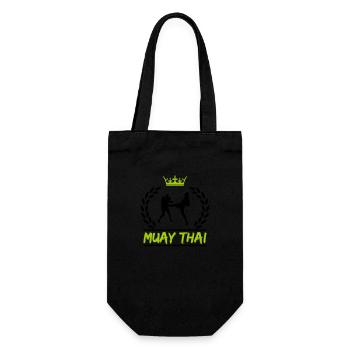 muay thai - Geschenkbeutel für Flaschen - Schwarz - Vorne