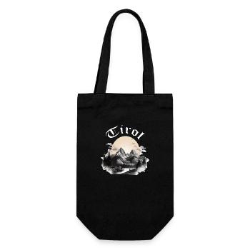Tyrol with mountains, the Loyalty of the Alps to the province of Tyrol - Gift Bag for Bottles - black - Front