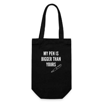 MY PEN IS BIGGER THAN YOURS - MEME SHIRT - Geschenkbeutel für Flaschen - Schwarz - Vorne