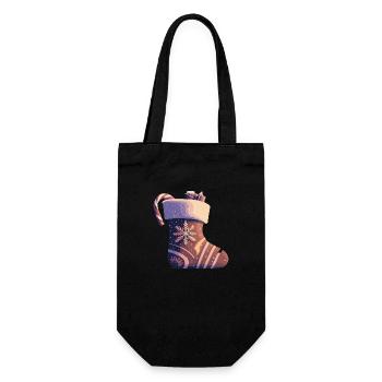 Bas de Noël - Sac à bouteille - noir - Devant